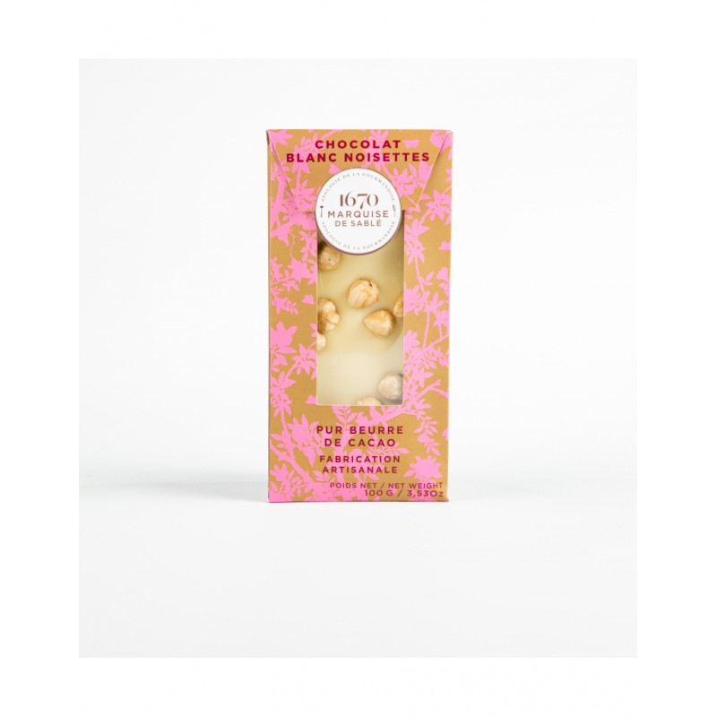 Chocolat blanc aux noisettes